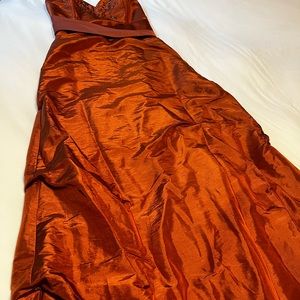 David’s Bridal Copper Gown- Size 8